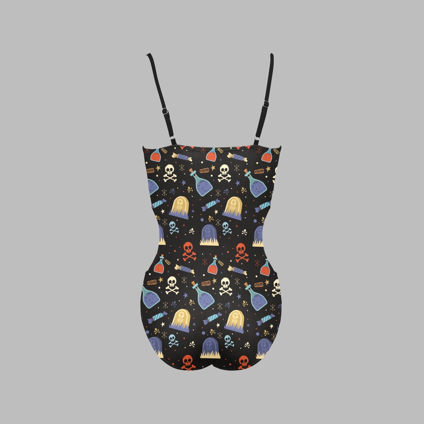Lookiee Cut-Out Spaghetti Swimsuit