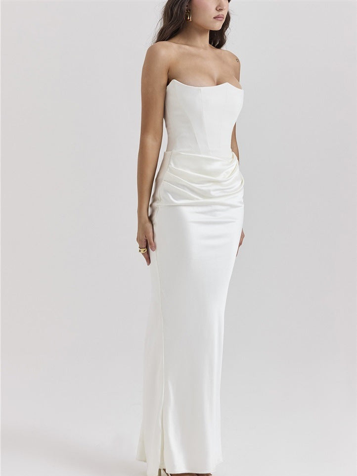 Top Long Dress – Sexy Bandeau Backless Evening Gown