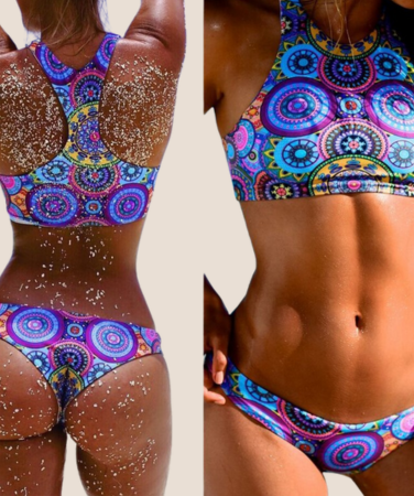 Trendy Triangle Bikini Set Low Waist Brazilian Swimwear