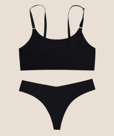 Sexy Ice Silk Bra & Thong Set Limited Ad Offer