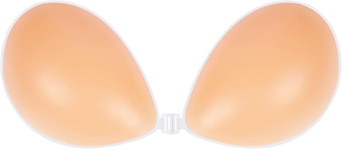 Niidor Adhesive Strapless Bra for Women Sticky Invisible Push up Silicone Bra for Backless Dress 2025 Upgraded Clasp Bras
