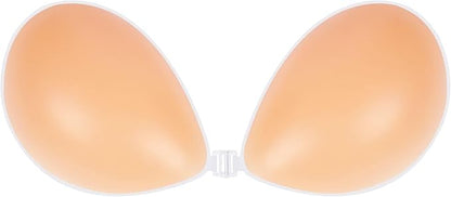 Niidor Adhesive Strapless Bra for Women Sticky Invisible Push up Silicone Bra for Backless Dress 2025 Upgraded Clasp Bras