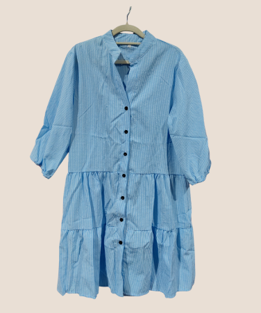 Stylish Plaid V - Neck Ruffle Dress Shop This Ad Deal