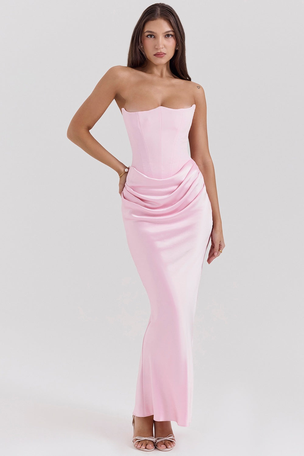 Top Long Dress – Sexy Bandeau Backless Evening Gown