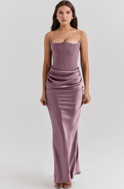 Top Long Dress – Sexy Bandeau Backless Evening Gown