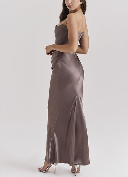 Top Long Dress – Sexy Bandeau Backless Evening Gown
