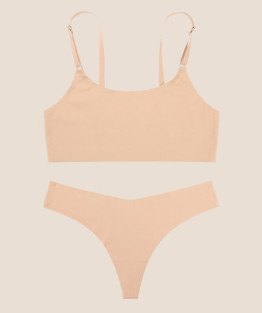 Sexy Ice Silk Bra & Thong Set Limited Ad Offer