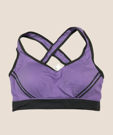 Seamless Padded Sports Bra Stretch Cotton Gym Top