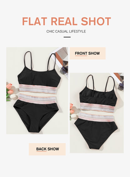 Stylish High-Waist Bikini Set