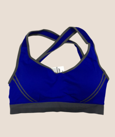 Seamless Padded Sports Bra Stretch Cotton Gym Top