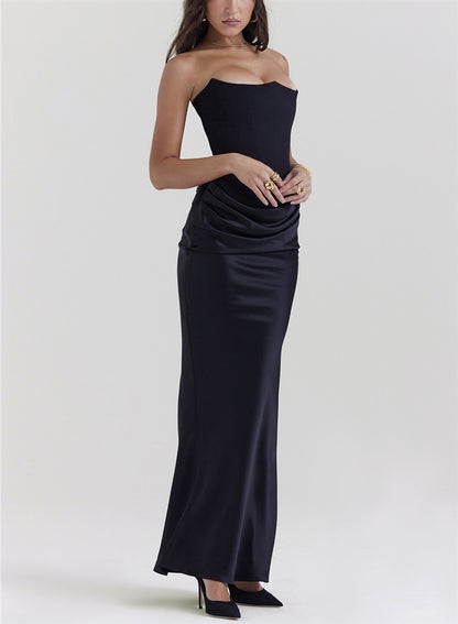 Top Long Dress – Sexy Bandeau Backless Evening Gown
