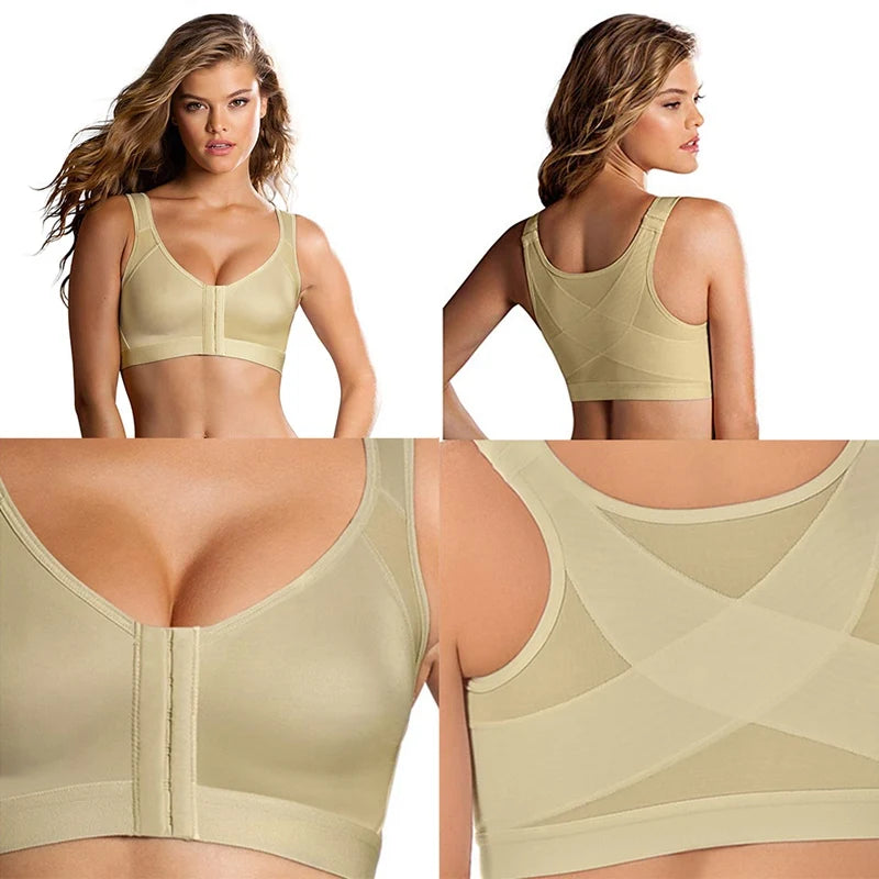 Lookiee Posture Support Cross-Back Sports Bra