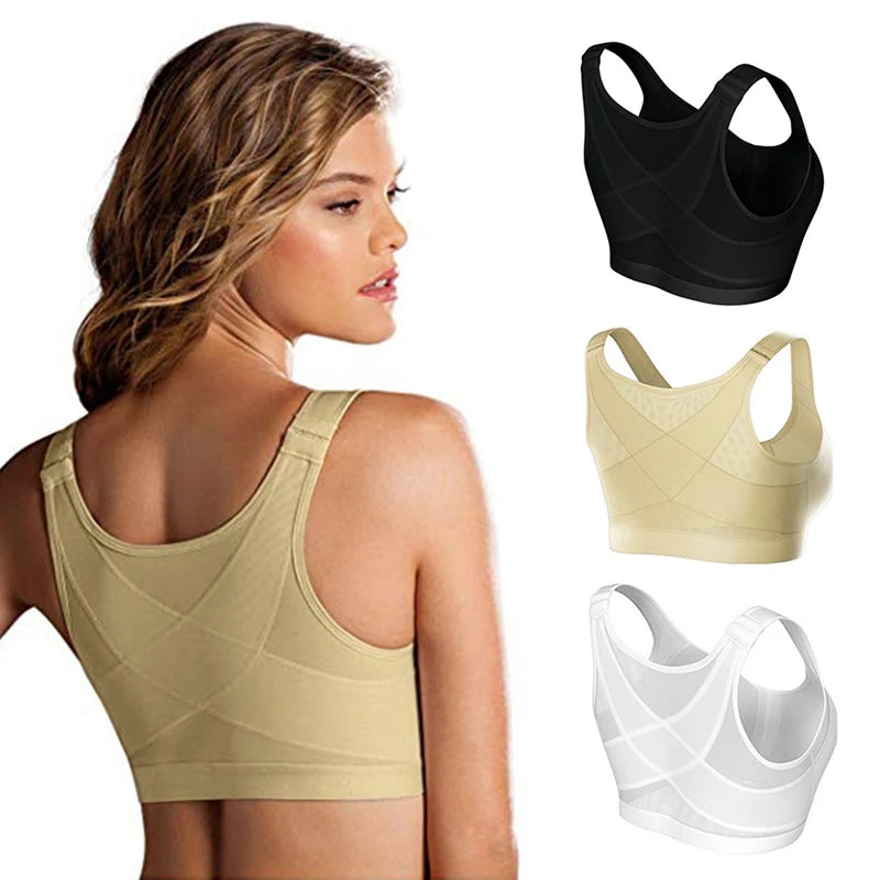 Lookiee Posture Support Cross-Back Sports Bra