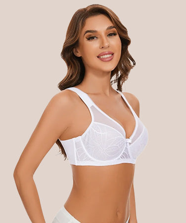 Lookiee Plus Size Lace Minimizer Bra 2025