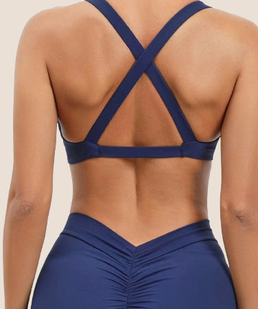 Lookiee Seamless Push-Up Yoga Sports Bra
