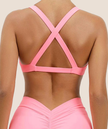 Lookiee Seamless Push-Up Yoga Sports Bra