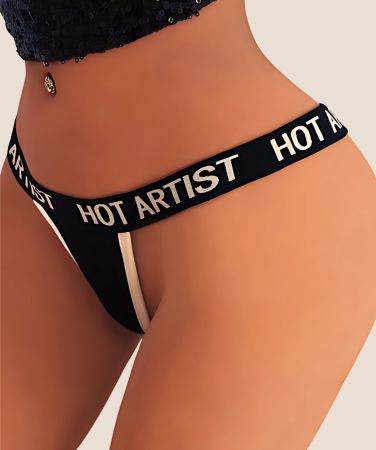 Sexy Contrast Thong Panties Hot Deal for Bold Style