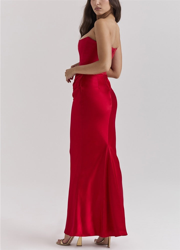 Top Long Dress – Sexy Bandeau Backless Evening Gown