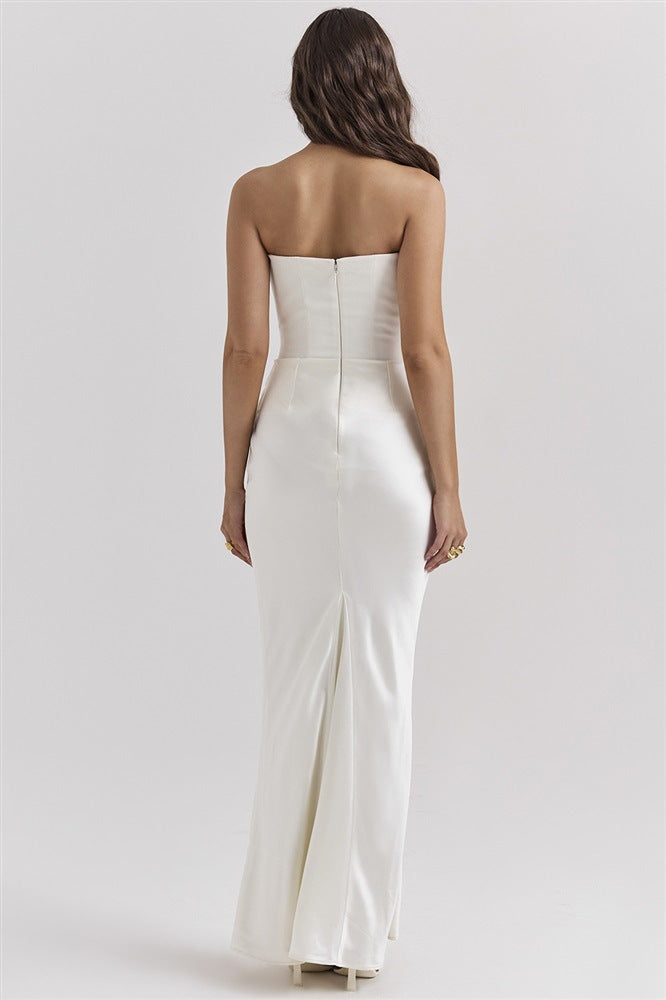 Top Long Dress – Sexy Bandeau Backless Evening Gown
