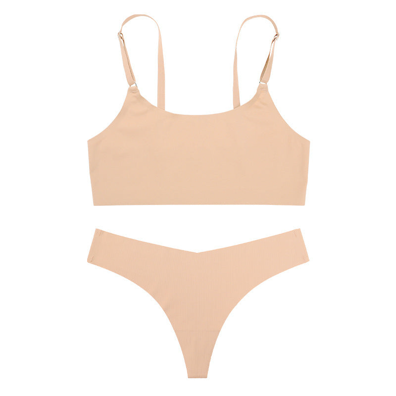 Sexy Ice Silk Bra & Thong Set Limited Ad Offer