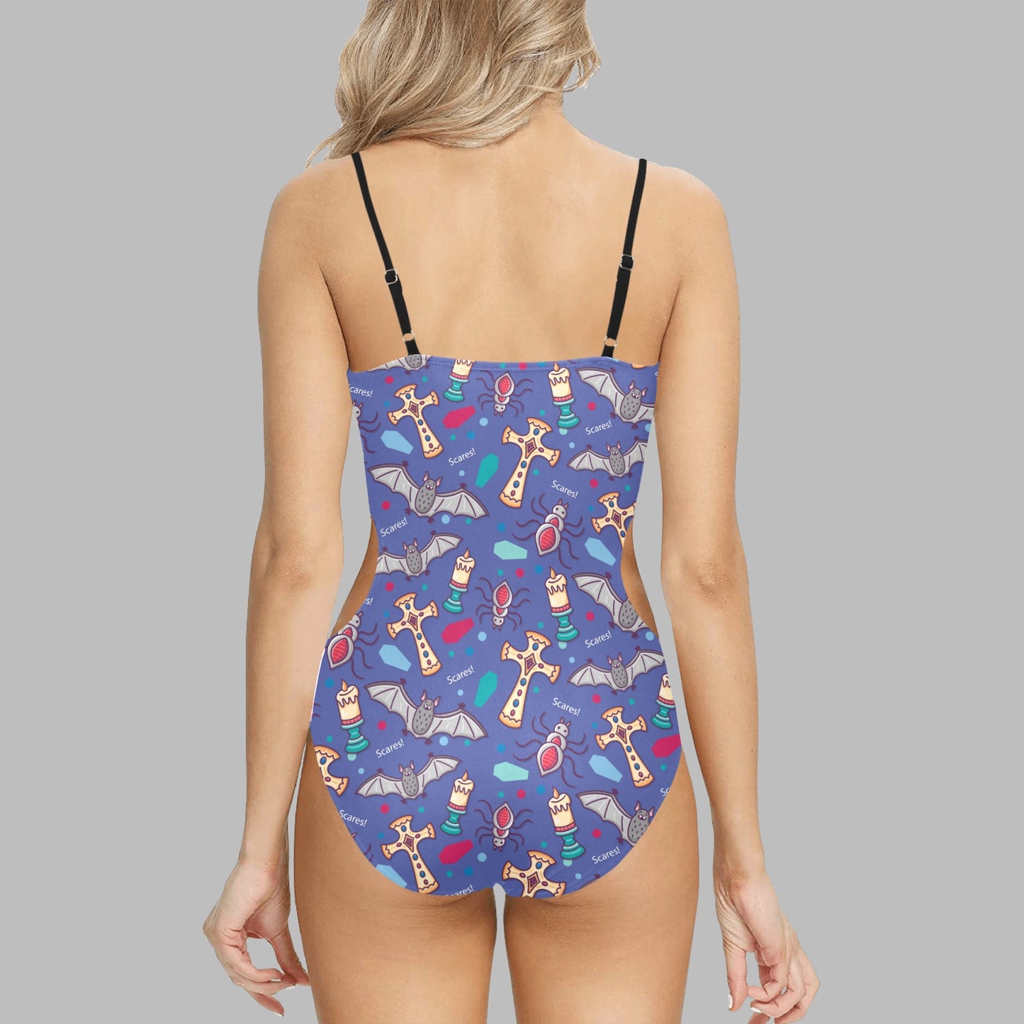 Lookiee Cut-Out Spaghetti Swimsuit