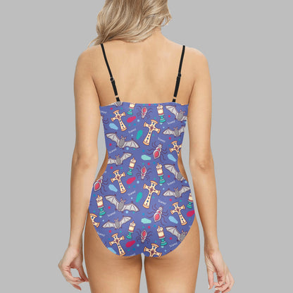 Lookiee Cut-Out Spaghetti Swimsuit