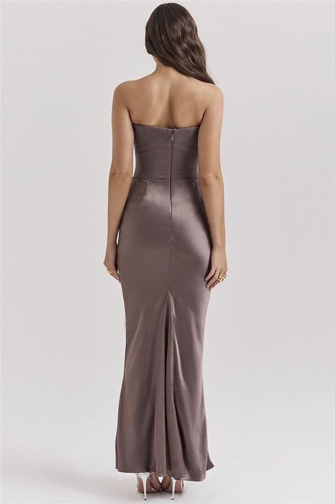Top Long Dress – Sexy Bandeau Backless Evening Gown