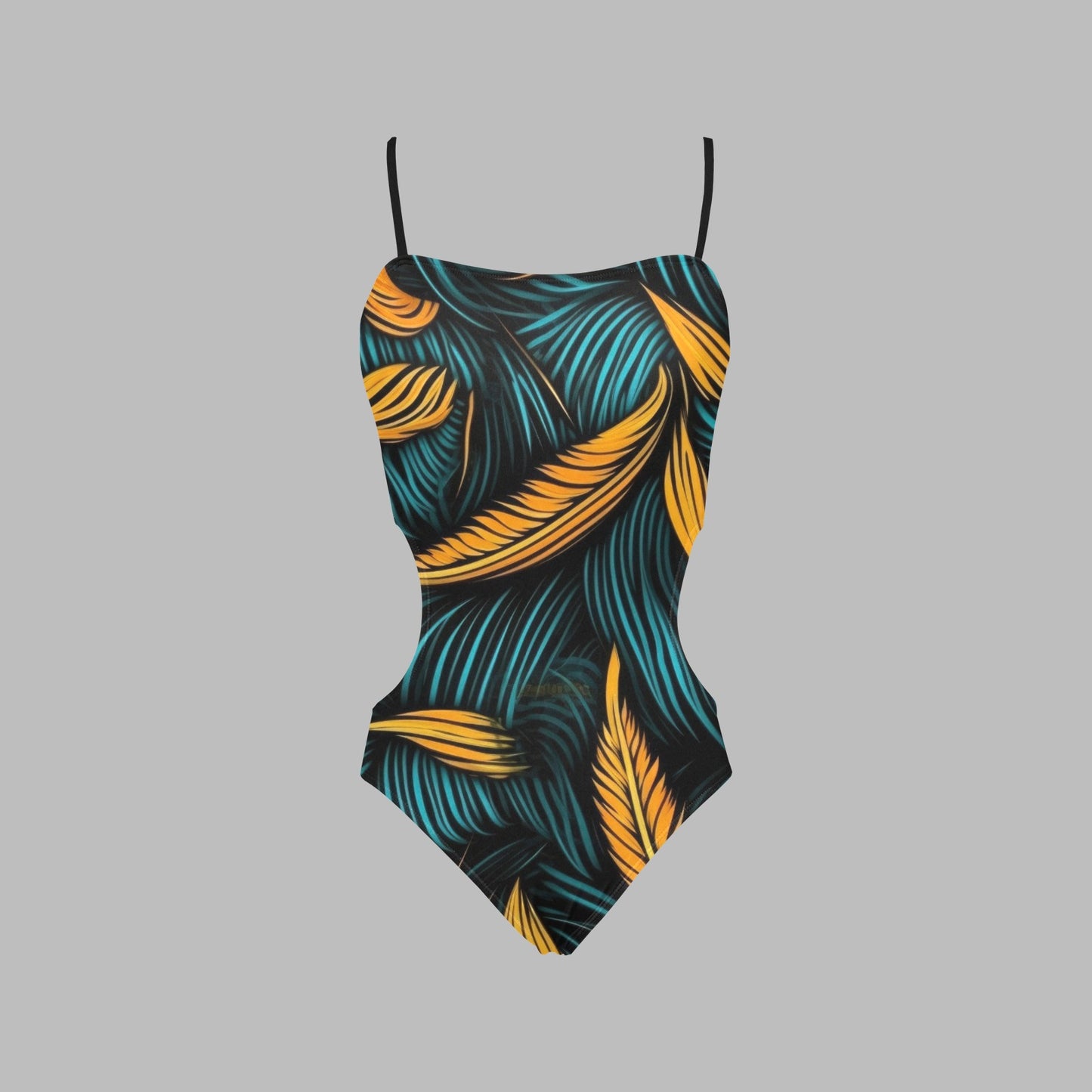 Lookiee Cut-Out Spaghetti Swimsuit