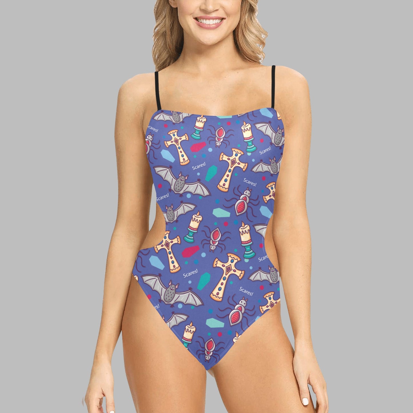 Lookiee Cut-Out Spaghetti Swimsuit